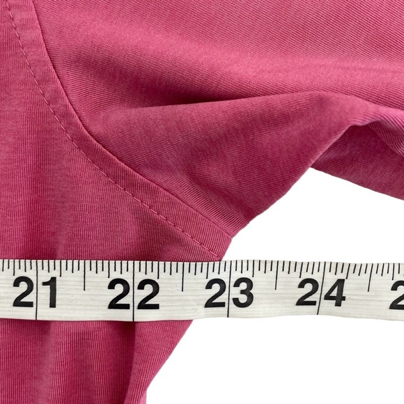 Peter Millar Mens Golf Polo Shirt Size M Pink Polyester Short Preppy Casual - Picture 14 of 16